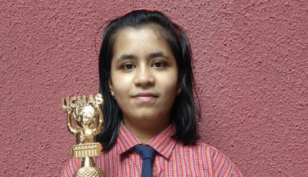 1st rank at the Abacus UCMAS - Ryan International School, SXHS Jabalpur